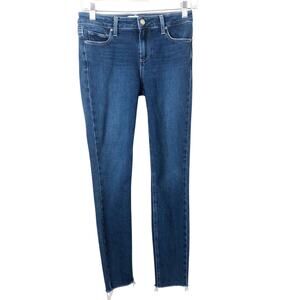 Paige Women's Verdugo Crop Low-Rise Frayed Hem Jeans in Soho Size 26